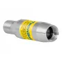 TechniSat USS1 0000/3122 protector contra sobretensiones coaxial, F macho a F hembra, plata/amarillo