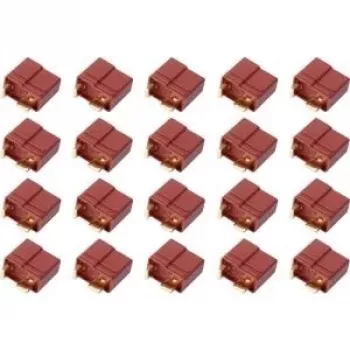 Reely Conector hembra T-Plug dorado 20 uds.