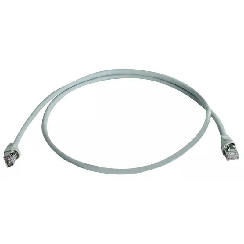 TELEGÄRTNER TEGA Cat.6A IEC MP8 FS 500 Cable de parcheo LSZH 7m gris L00004A0093