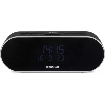 TechniSat DigitRadio 53 BT radio despertador DAB+/FM con Bluetooth y función de carga USB, negro