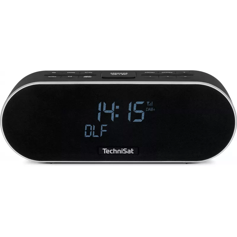 TechniSat DigitRadio 53 BT radio despertador DAB+/FM con Bluetooth y función de carga USB, negro