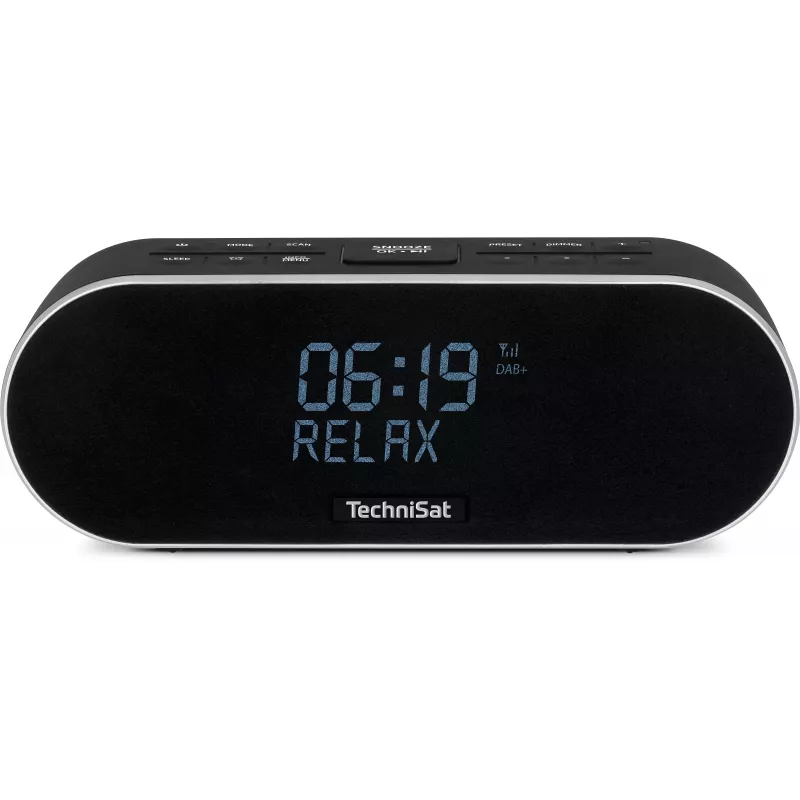 TechniSat DigitRadio 53 BT radio despertador DAB+/FM con Bluetooth y función de carga USB, negro