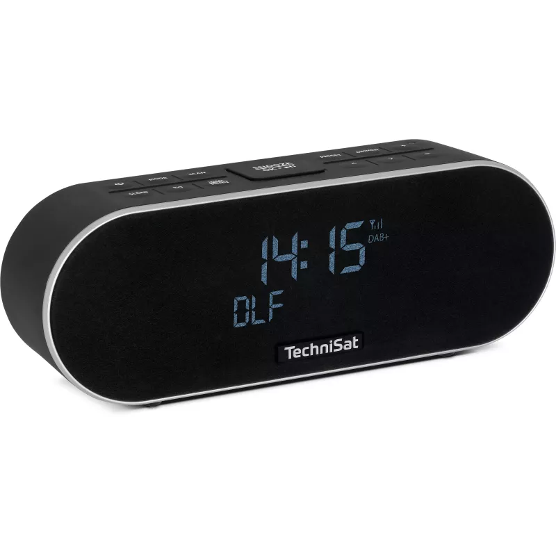 TechniSat DigitRadio 53 BT radio despertador DAB+/FM con Bluetooth y función de carga USB, negro