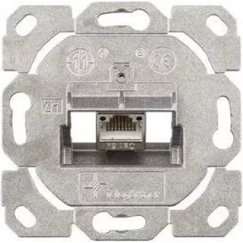 TELEGÄRTNER AMJ-S módulo de conexión RJ45 Cat.6A blindado con tapa, blanco puro J00020A0514