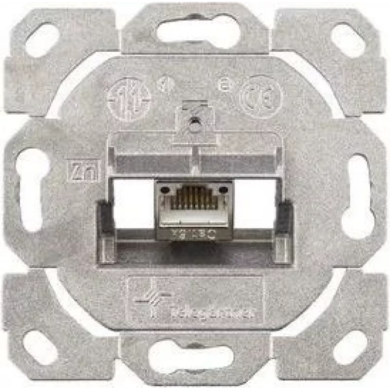 TELEGÄRTNER AMJ-S módulo de conexión RJ45 Cat.6A blindado con tapa, blanco puro J00020A0514