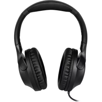 TechniSat Stereoman 3 auriculares cerrados con cable y micrófono, cable de 3 m, negro 0000/9105