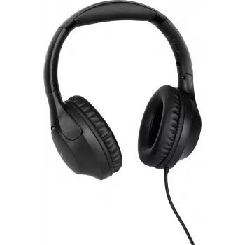 TechniSat Stereoman 3 auriculares cerrados con cable y micrófono, cable de 3 m, negro 0000/9105