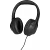 TechniSat Stereoman 3 auriculares cerrados con cable y micrófono, cable de 3 m, negro 0000/9105