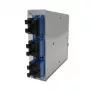 Telegärtner distribuidor de fibra óptica STX para carril DIN, 6x SC dúplex monomodo, cassette de empalme de 12 fibras, pigtails, listo para empalmar H82050E0002