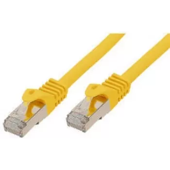 S CONN cable de red estándar Cat. 6A con cable bruto Cat.7 S/FTP doblemente blindado libre de halógenos amarillo 50,0 m 16675550Y