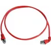 Telegärtner cable de red S/FTP Cat 6A, PiMF, 1m, rojo, un conector en ángulo, LSZH L00000A0196