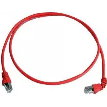 Telegärtner cable de red S/FTP Cat 6A, PiMF, 1m, rojo, un conector en ángulo, LSZH L00000A0196