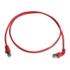Telegärtner cable de red S/FTP Cat 6A, PiMF, 1m, rojo, un conector en ángulo, LSZH L00000A0196