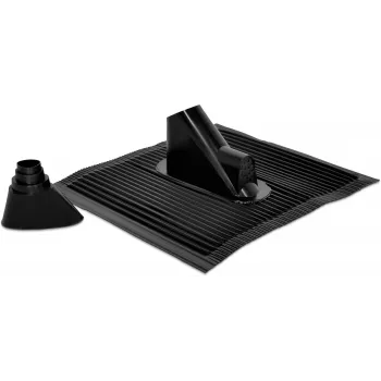 TechniSat set de teja de tejado de aluminio, negro con junta de goma (0000/1718)