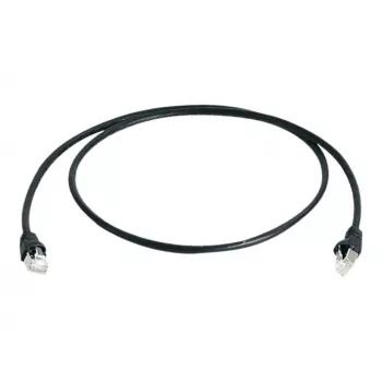 Telegärtner Cable de conexión Cat 6A S/FTP, 1,5 m, negro L00001A0169