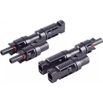 S CONN MAXIMUM CONNECTIVITY Set adaptador en T PV4, 2/1, IP68, 1.5kV, negro (02-21012)