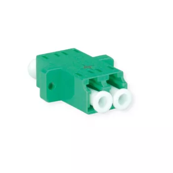 Telegärtner J08071A0021 Conector de fibra óptica LC/APC monomodo, verde