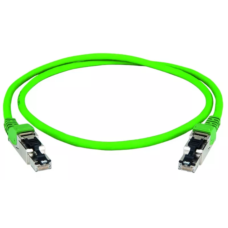Telegärtner 100017323 Cable de conexión RJ45, CAT 5e, U/UTP, verde, 0,5 m