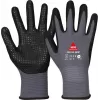 HASE SAFETY GROUP AG 508150 9 Guantes de trabajo con recubrimiento de espuma de nitrilo y nailon, talla 9, gris/negro