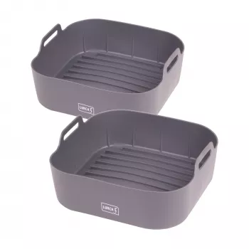 LURCH Set de 2 moldes de silicona para freidora de aire 17 x 17 cm 00070205