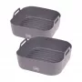 LURCH Set de 2 moldes de silicona para freidora de aire 17 x 17 cm 00070205