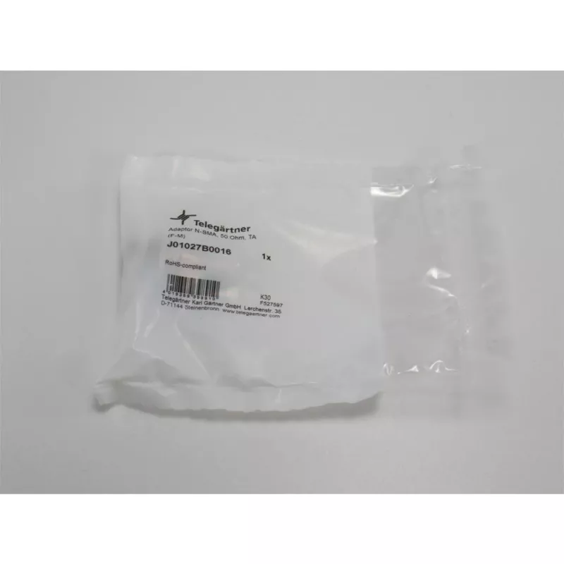 Telegärtner Adaptador coaxial inter-series SMA macho a N hembra 50 ohmios DC-18 GHz