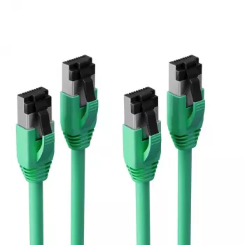 S CONN MAXIMUM CONNECTIVITY S/CONN Basic Cable de conexión Cat. 8.1 F/FTP PIMF LSZH, verde, 10,0 m, pack de 2 (SC08-41073-2)