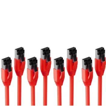 S CONN MAXIMUM CONNECTIVITY S/CONN maximum connectivity ®-BASIC-S--Cable de conexión cat. 8.1 F/FTP PIMF LSZH rojo 10,0m--VE4 (SC08-41074-4)