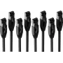S CONN MAXIMUM CONNECTIVITY Cable de conexión Cat. 8.1 F/FTP PIMF LSZH, 10m, negro, pack de 4 SC08-41075-4