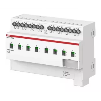 ABB SA/S8.16.6.2 Actuador de conmutación 8 canales 16A C-Load, carril DIN, KNX 2CDG110271R0011