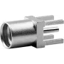TELEGÄRTNER Conector hembra MMCX PCB, recto, 50 ohmios, dorado, pack de 5 (J01341A0161)