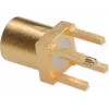 TELEGÄRTNER Conector hembra MMCX PCB, recto, 50 ohmios, dorado, pack de 5 (J01341A0161)