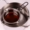 Lurch Recipiente de fusión para baño maría de acero inoxidable, plateado, 11 cm de diámetro, 350 ml, con vertedor y gancho de sujeción (70276)