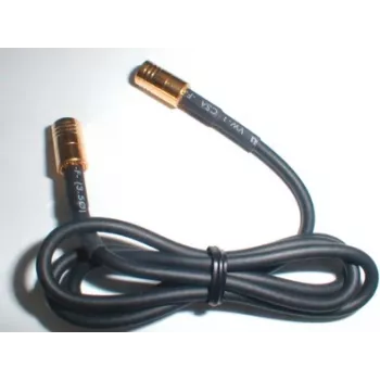Wittenberg Antennen Cable de antena de 1 m conector hembra SMB a conector macho FME RG174 50 ohmios negro 103517