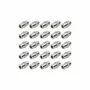 SHIVERPEAKS Conector hembra F de empotrar, hembra a hembra, tuerca grande, pack de 25 BS85300-A-SET25