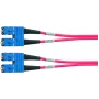 Telegärtner L00880A0028 Cable de fibra óptica SC a SC OM4 dúplex, 1 m, violeta