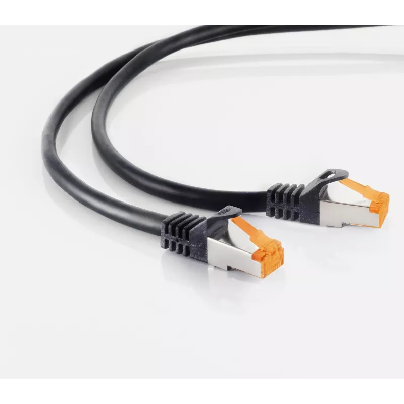 S CONN Maximum Connectivity Cable de red Cat 6A S/FTP para exterior, 2 m, negro 08-26035