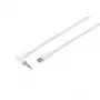 S CONN MAXIMUM CONNECTIVITY Cable de audio USB-C, conector acodado de 3,5 mm, TRS, blanco, 1,2 m (14-06126)