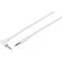 S CONN MAXIMUM CONNECTIVITY Cable de audio TRS de 3,5 mm, acodado a recto, blanco, 3 m 14-07046