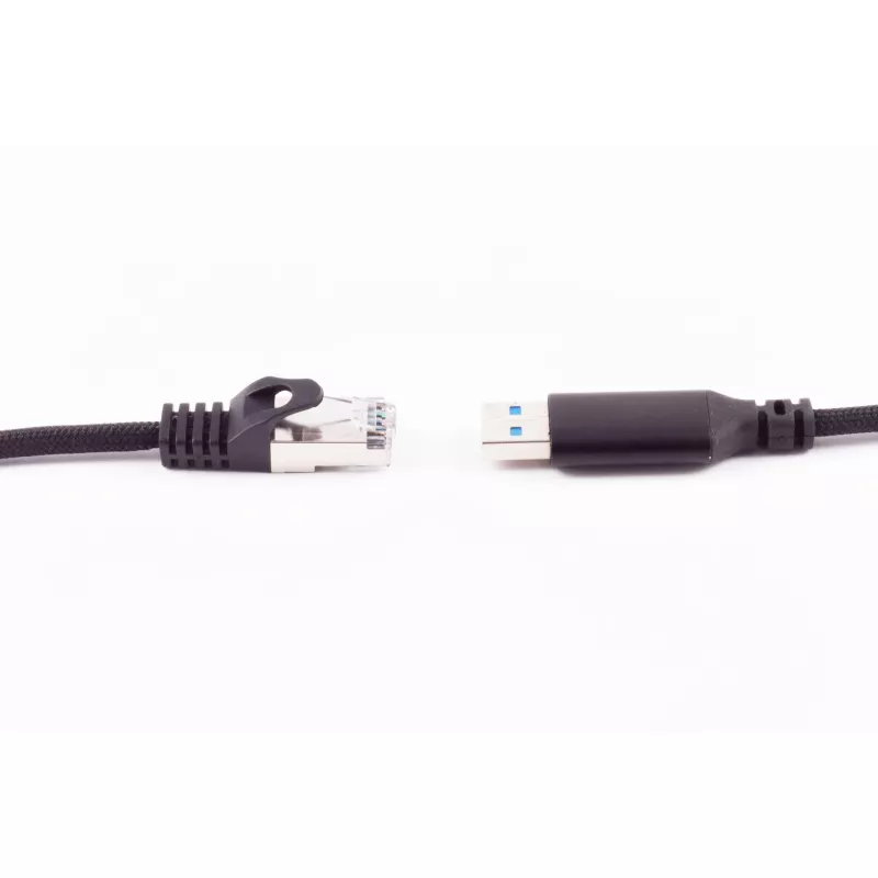 SHIVERPEAKS Cable adaptador USB-A a RJ45 Gigabit Ethernet, 1 m, negro BS14-52025