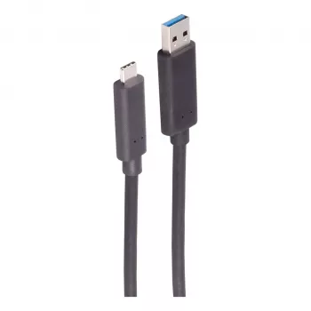SHIVERPEAKS BS30-38075 Cable de fibra óptica USB-A a USB-C, 10 m, 5 Gbps, negro