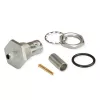 Telegärtner J01001A0108 Conector hembra BNC, recto, 50 ohmios, hembra a hembra, niquelado