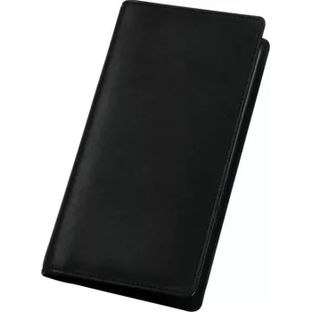 JÜSCHA Alassio Álbum de tarjetas de visita para 120 tarjetas, piel, negro, 112 x 15 x 200 mm 41009