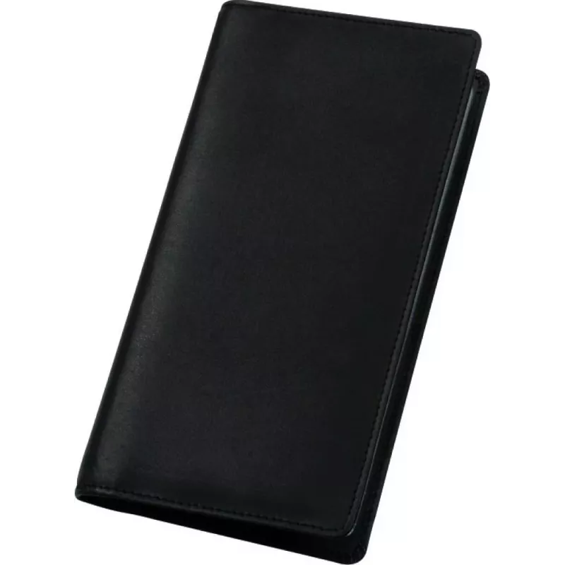JÜSCHA Alassio Álbum de tarjetas de visita para 120 tarjetas, piel, negro, 112 x 15 x 200 mm 41009