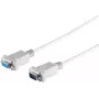 S CONN MAXIMUM CONNECTIVITY Cable serie Sub-D de 9 pines, conector macho a conector hembra, 3,0 m, gris