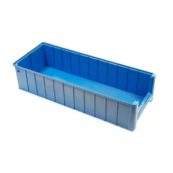 S CONN MAXIMUM CONNECTIVITY Caja de estantería y flujo de materiales RK-6214, polipropileno, azul, 600x200x140 mm, 11,7 L