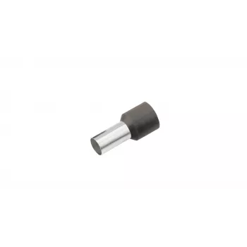 Cimco 187120 Terminal tubular parcialmente aislado, 1,5 mm², negro, 100 unidades