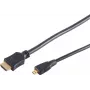 S CONN MAXIMUM CONNECTIVITY Cable Micro HDMI High Speed con Ethernet, negro, 0,5 m (77470-0.5-3)