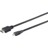S CONN MAXIMUM CONNECTIVITY Cable Micro HDMI High Speed con Ethernet, negro, 0,5 m (77470-0.5-3)