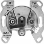 TechniSat TECHNIPRO SV600 V2 Toma de antena de pared de 3 orificios con desacoplamiento de diodo DC (TV, radio, SAT) 0004/3075